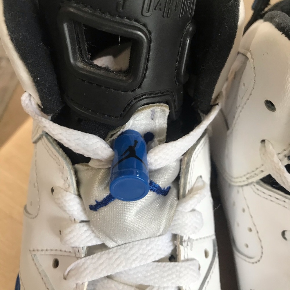 Air Jordan Retro 6 GS sport blue size 4y - Picture 6 of 8